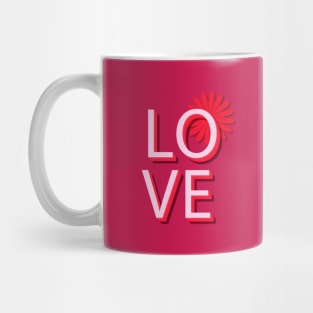 Pink Love Word Mug